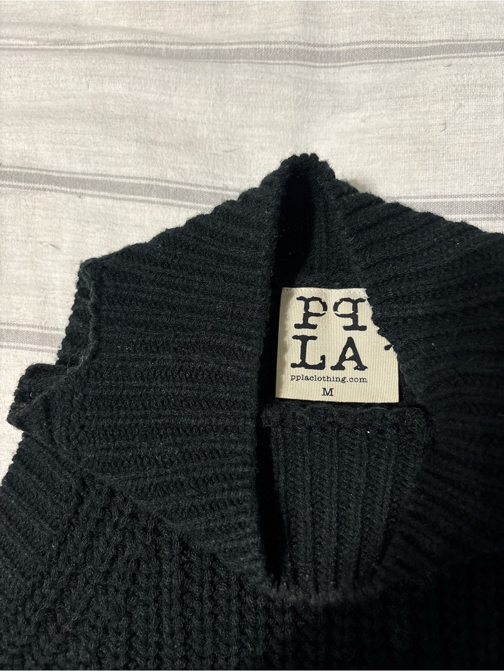 PPLA Black Knit Sweater Tank